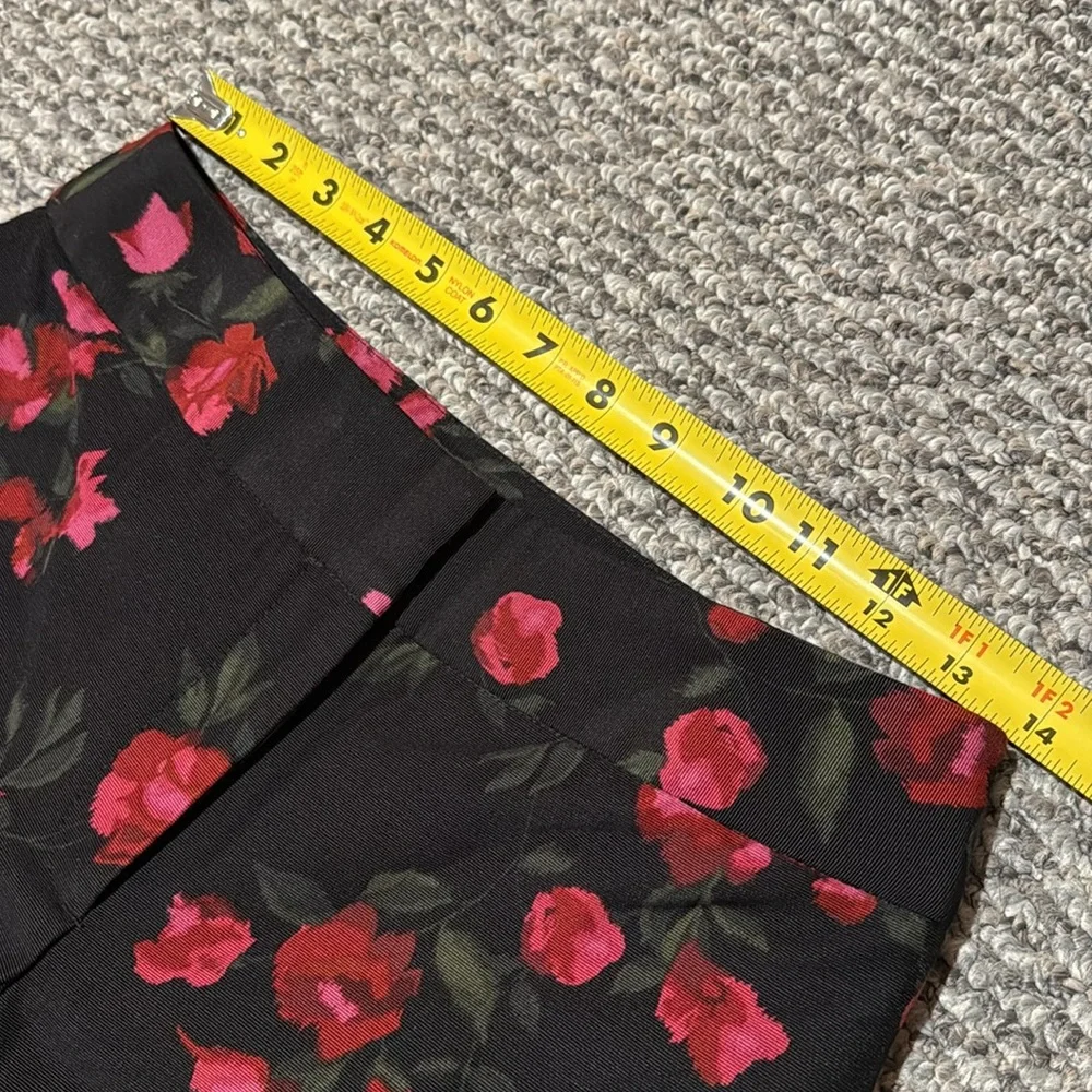 Talbots floral rose Heritage Pants silk cotton blend - Picture 4 of 9